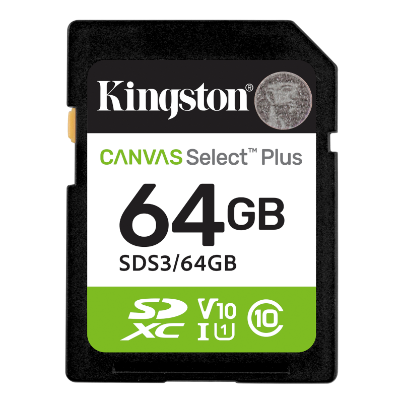 Карта пам'яті Kingston SDXC 64GB Canvas Select Plus (SDS3/64GB)